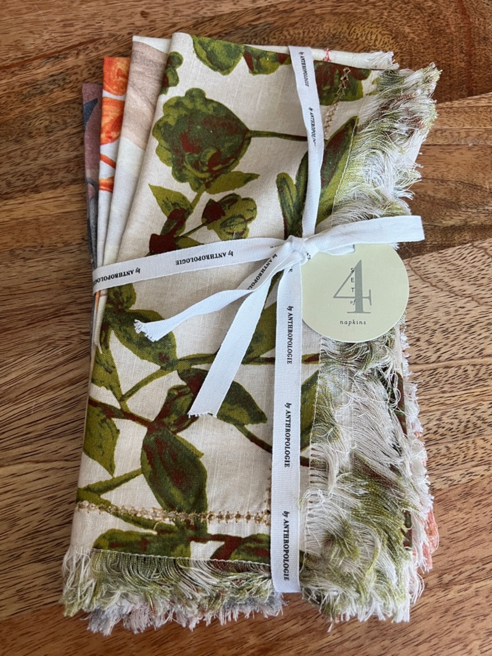 Anthropologie Napkins Set of 4 NWT